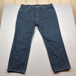 Levis 559 Relaxed Straight Jeans Mens 46x32 Dark Wash Indigo Denim